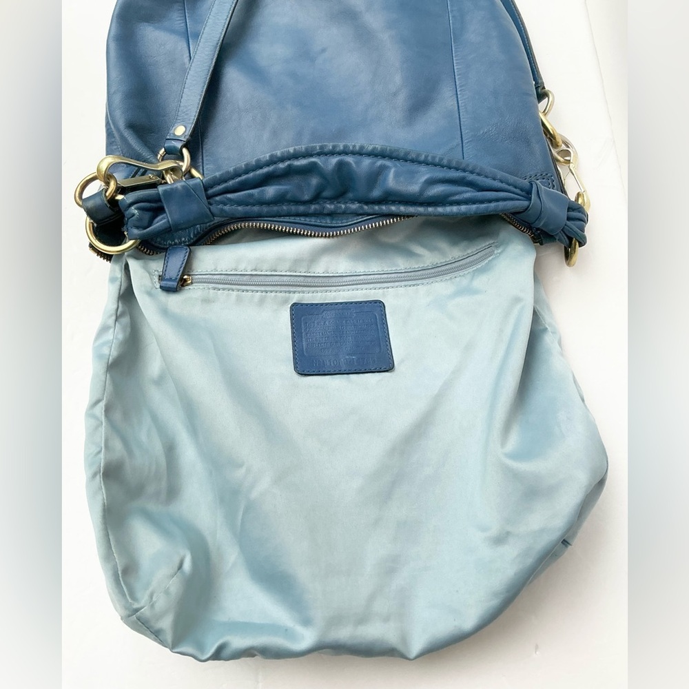 Coach Kristin Blue Genuine Leather Bag - Picture 8 of 9